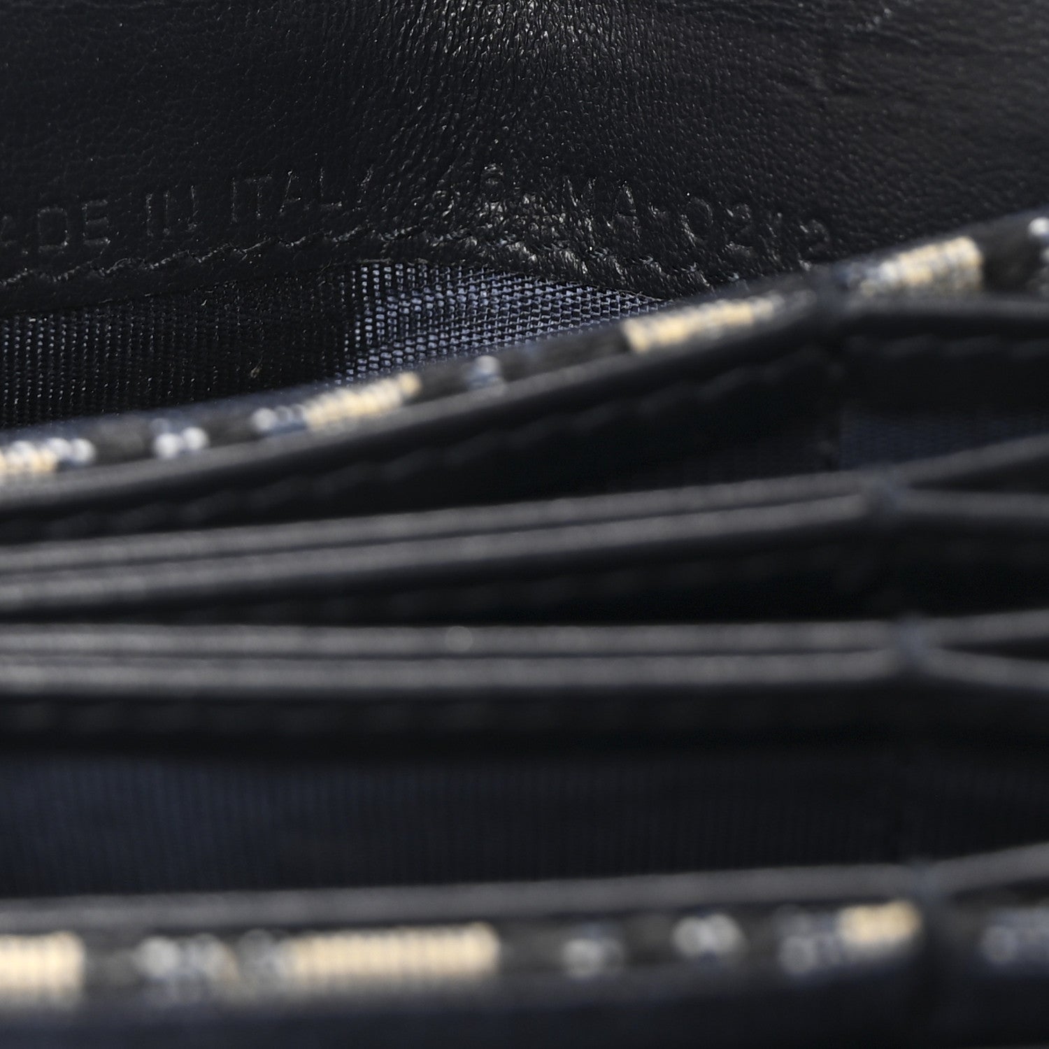 Christian Dior Oblique Saddle 5-Gusset Card Holder Blue 13 of 14