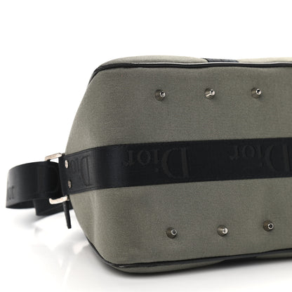 Christian Dior Silk Jersey Crystal Hardcore Bowler Bag Grey Black 8 of 15