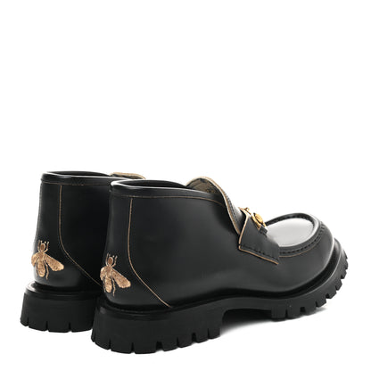 Gucci Cordovan Lux Mens Harald Horsebit Ankle Boots 9 Black 4 of 10