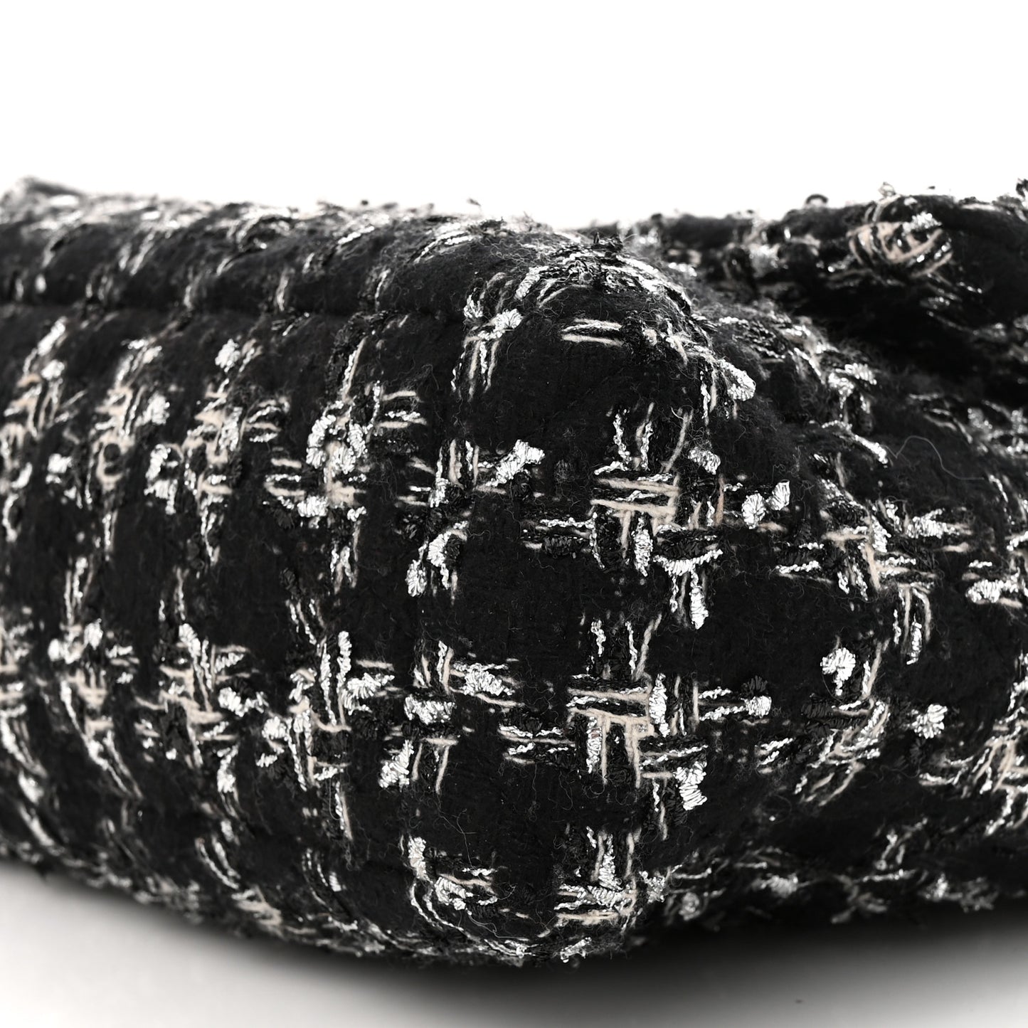 Tweed Quilted Large Chanel 19 Flap Black Silver Ecru