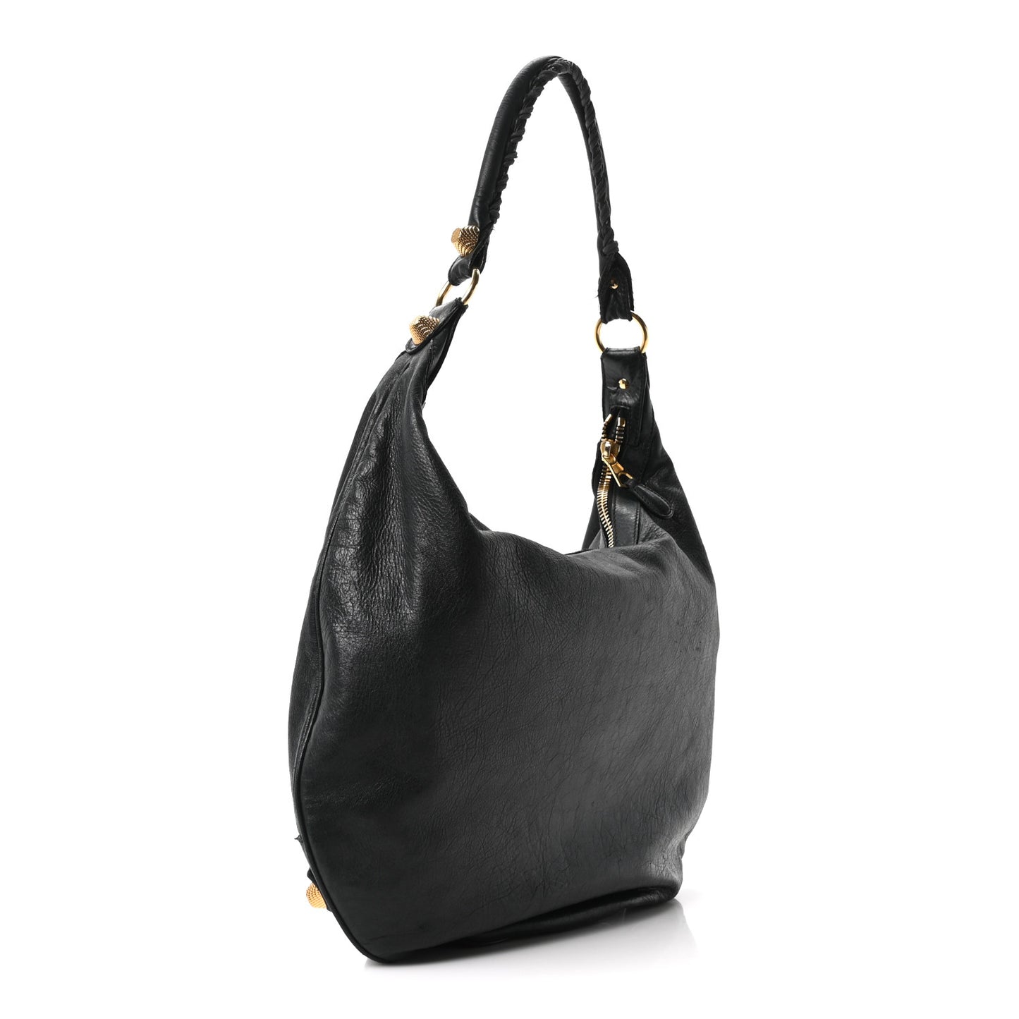 Chevre Giant 21 Gold Hardware Hobo  Black