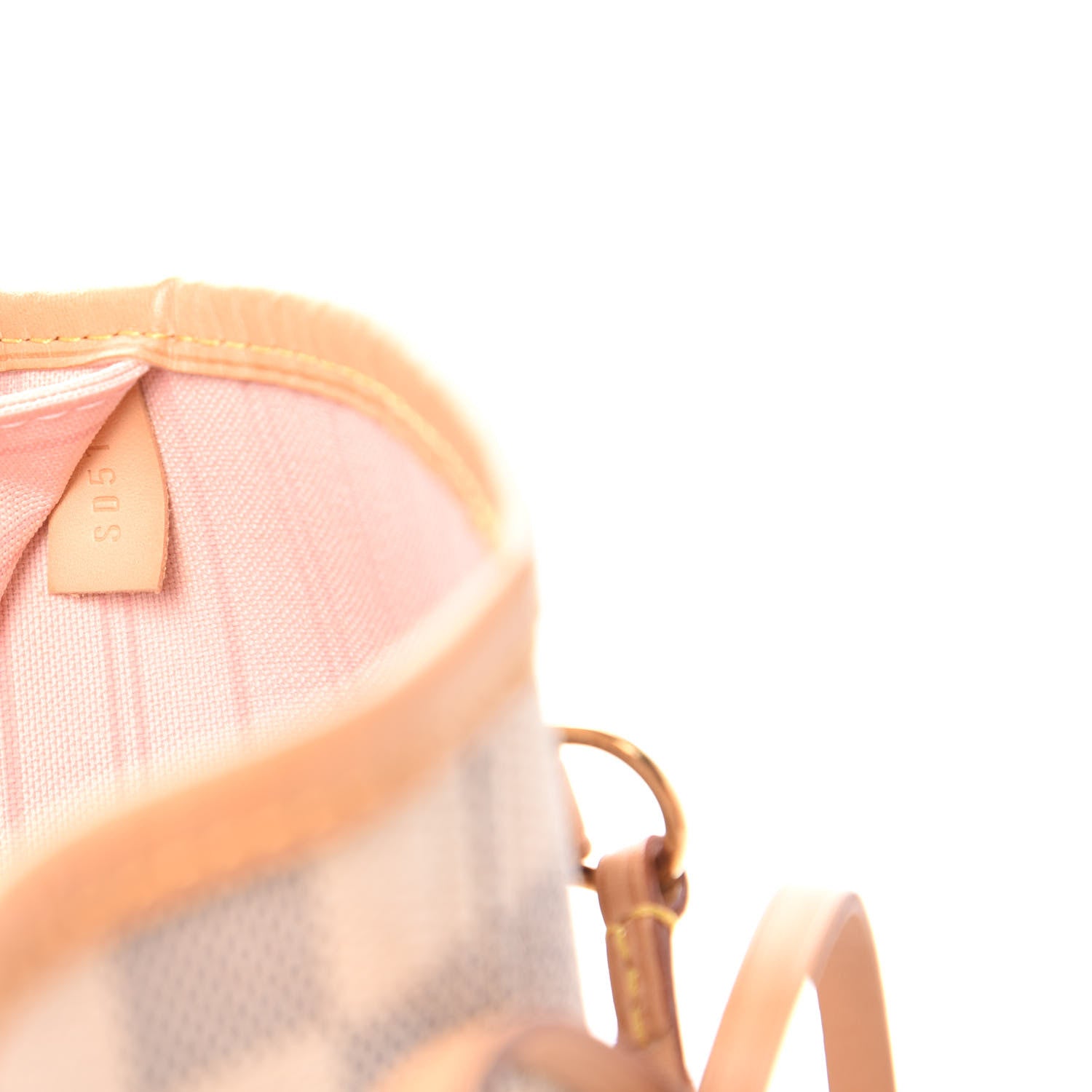 Louis Vuitton Damier Azur Neo Neverfull MM Rose Ballerine 10 of 11