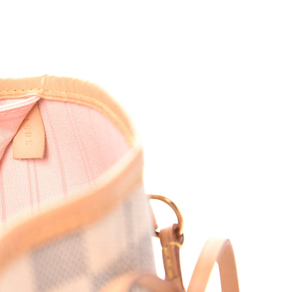 Louis Vuitton Damier Azur Neo Neverfull MM Rose Ballerine 10 of 11