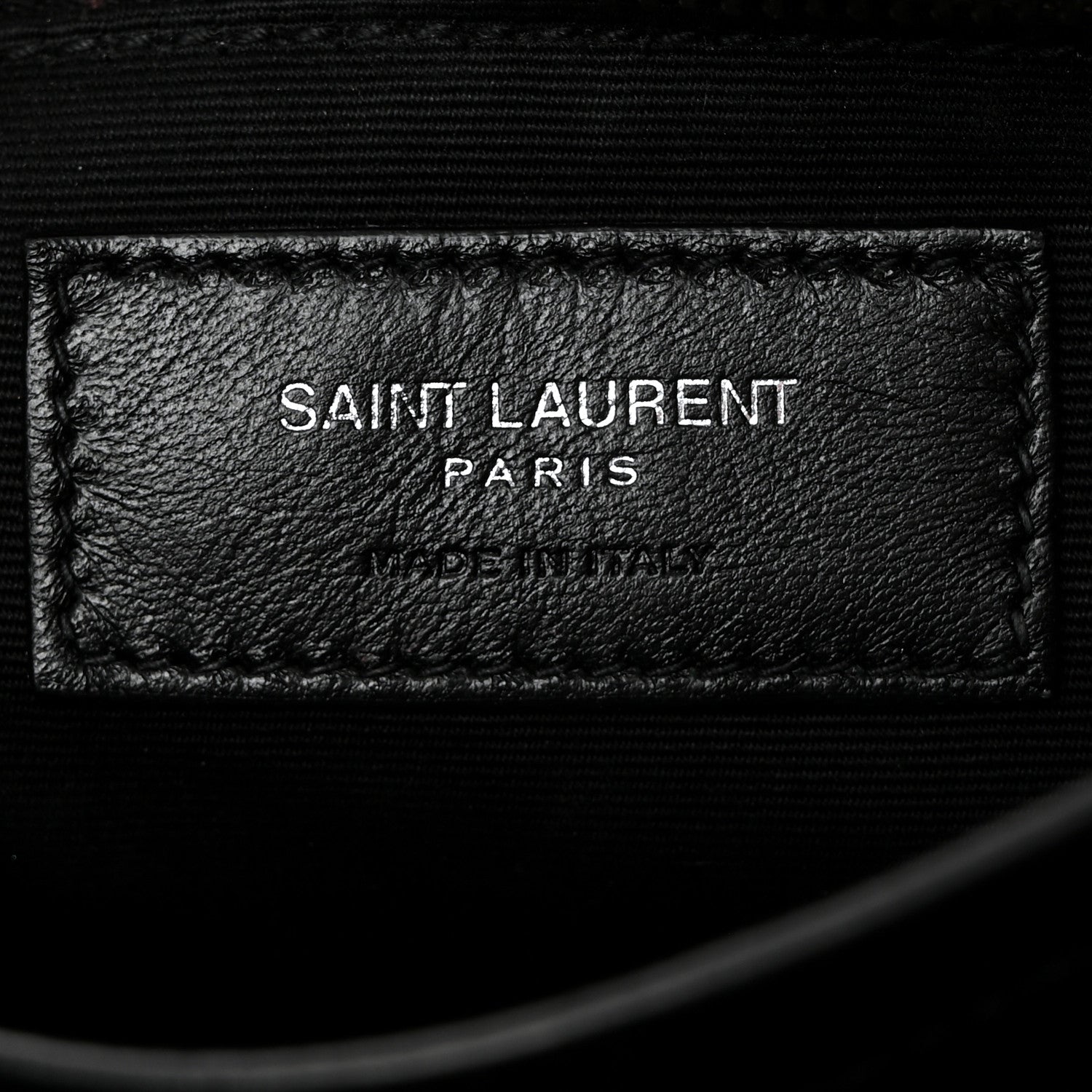 Saint Laurent Calfskin Y Quilted Monogram Toy Loulou Crossbody Bag Black 6 of 11