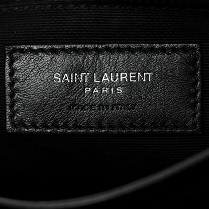 Saint Laurent Calfskin Y Quilted Monogram Toy Loulou Crossbody Bag Black 6 of 11
