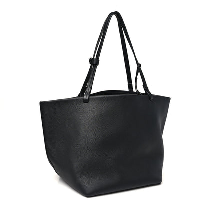 The Row Grained Calfskin Park Tote Three Black 4 of 11