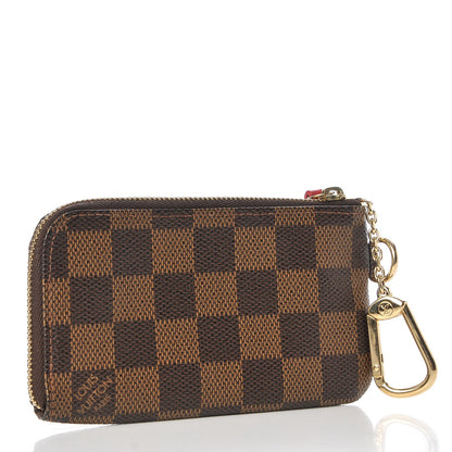 Louis Vuitton Damier Ebene Complice Trunks and Bags Key Pouch Red 3 of 8