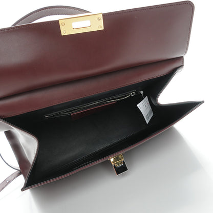 Balenciaga Smooth Calfskin Le Dix M Cartable Shoulder Bag Aubergine 6 of 10