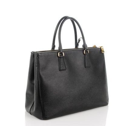 Prada Saffiano Large Galleria Double Zip Tote Black 3 of 8