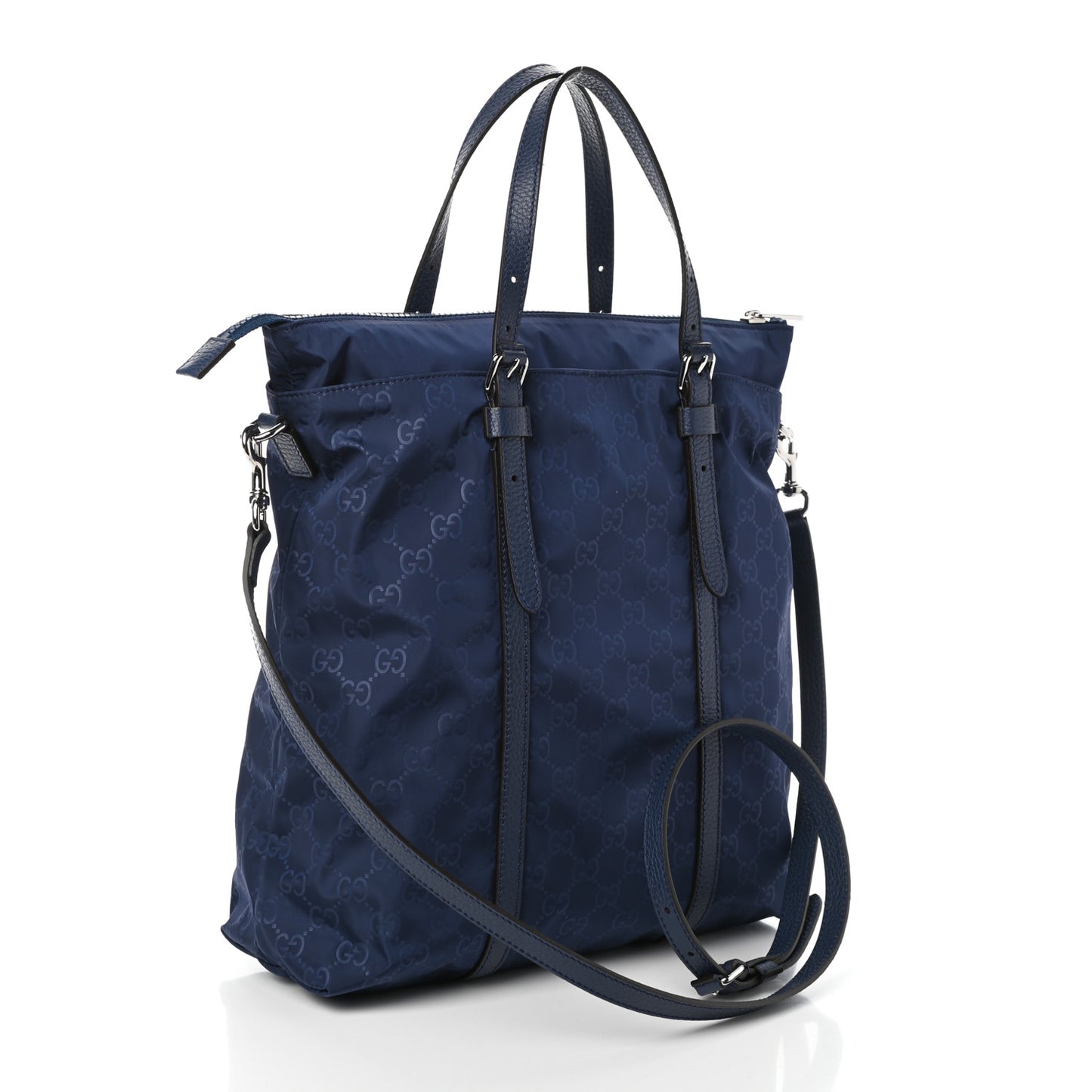 Nylon Monogram Medium Vertical Tote Tide