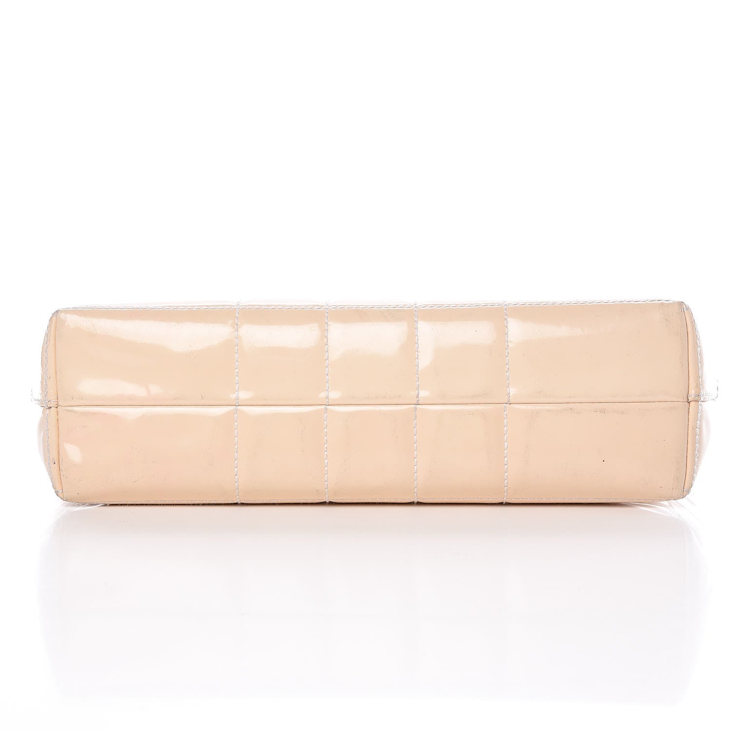 Chanel Patent Chocolate Bar East West Tote White 27 of 27