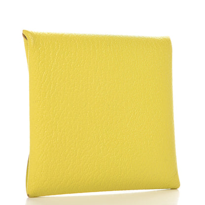 Hermes Chevre Mysore Bastia Coin Purse Lime 3 of 8