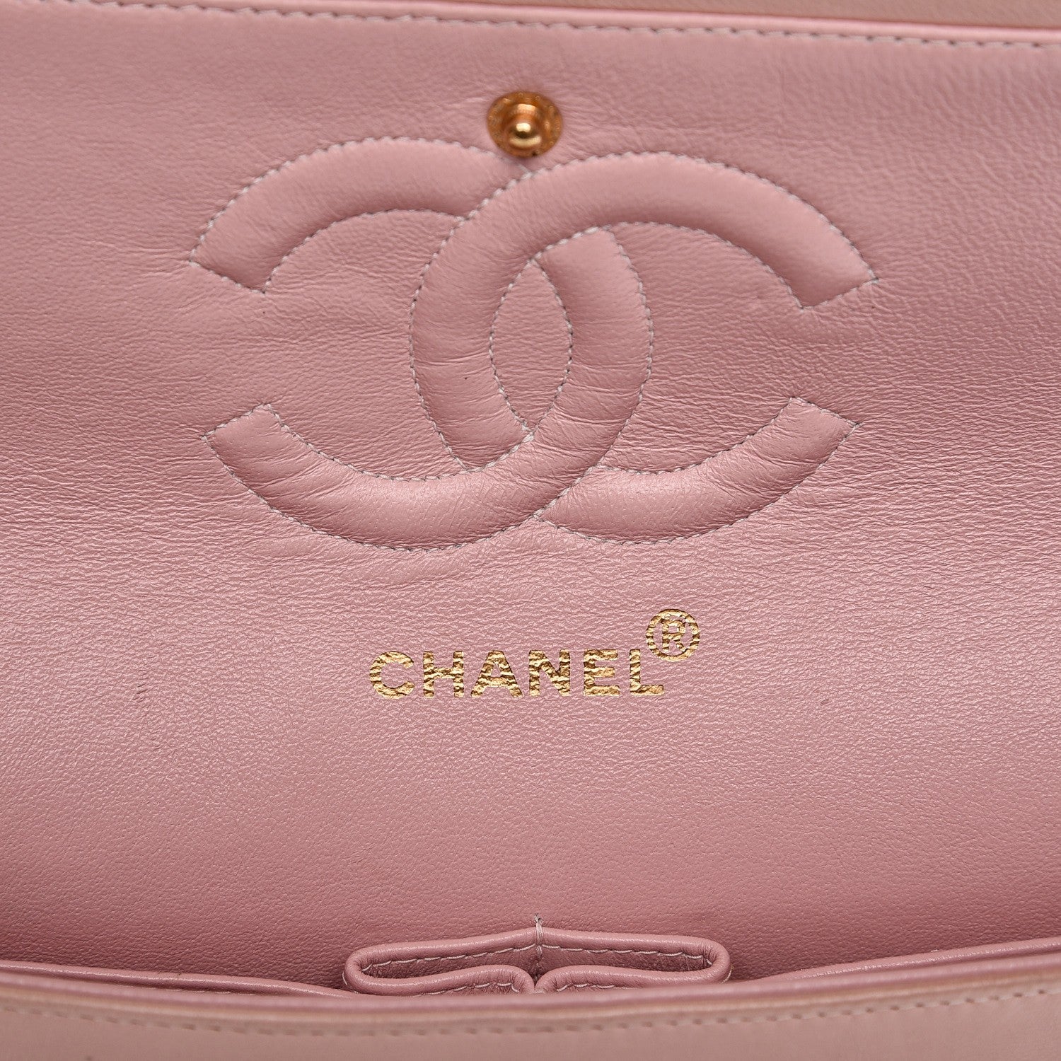 Chanel Lambskin Quilted Medium Double Flap Light Pink 5 of 17