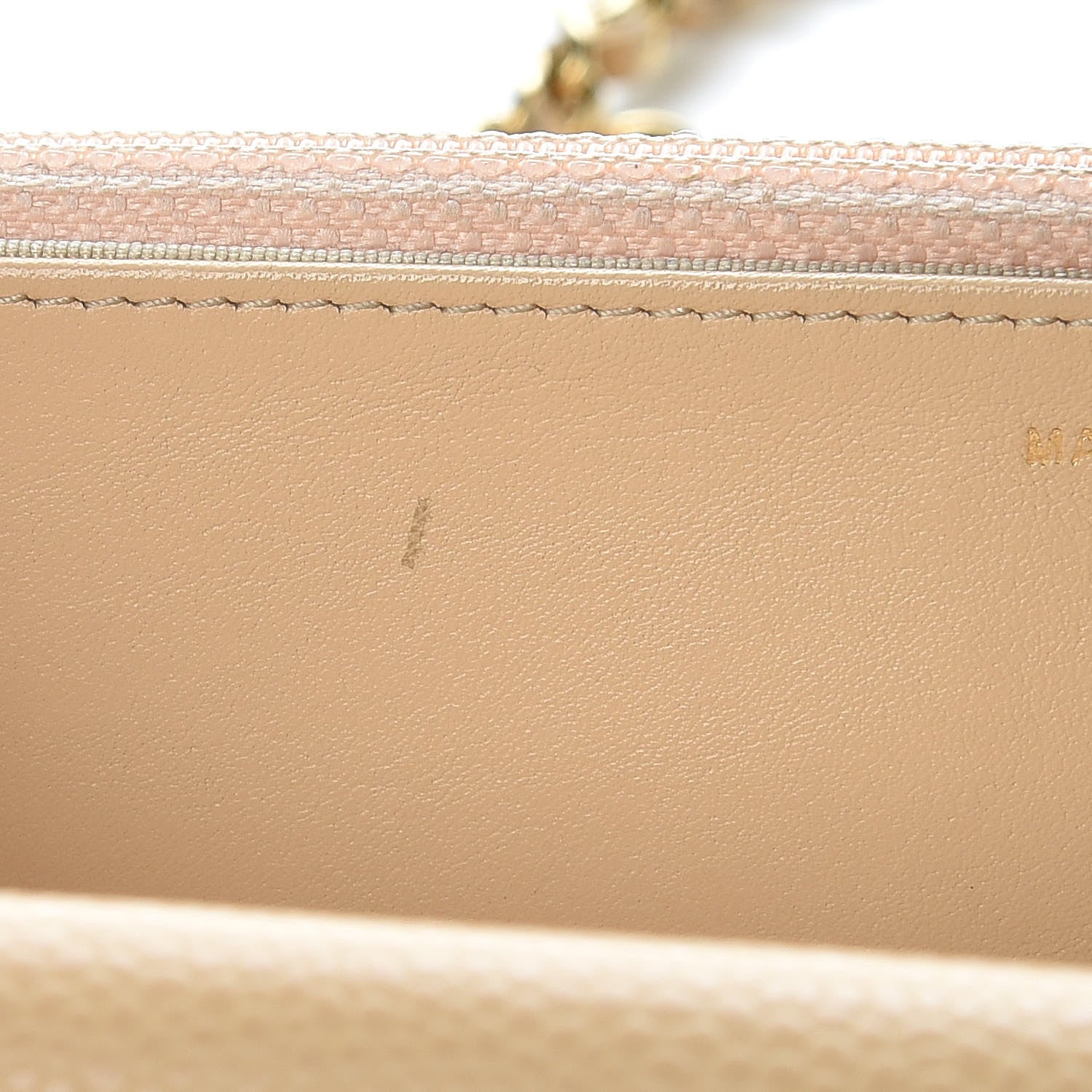 Chanel Caviar Quilted Wallet On Chain WOC Beige Clair 12 of 14