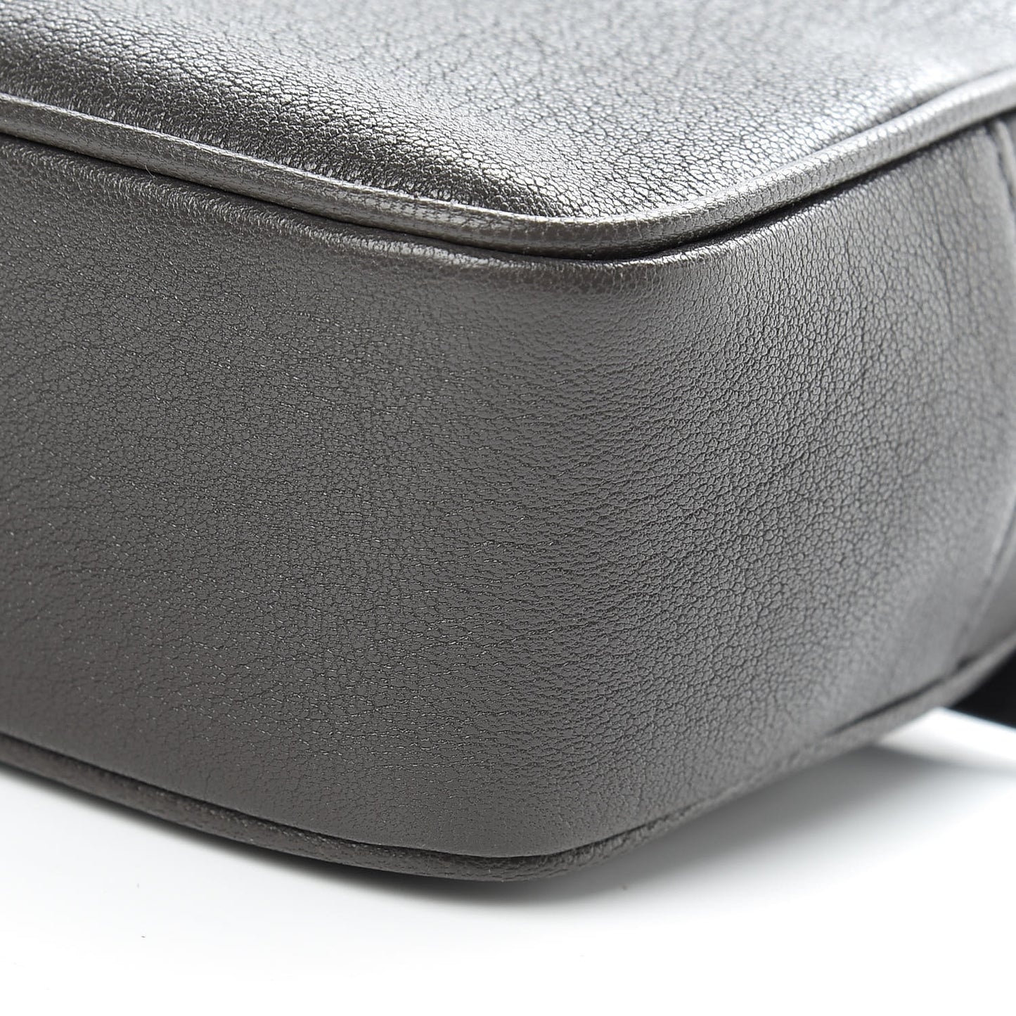 Lambskin Monogram Lou Belt Bag Asphalt