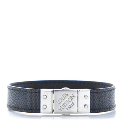 Louis Vuitton Damier Graphite Check It Reversible Bracelet 21 1 of 5