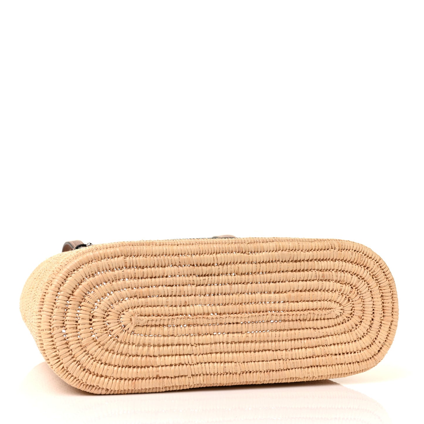 Raffia Small Square Basket Tote Bag Natural Tan