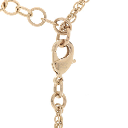 Chanel Crystal Pearl CC Necklace Pearly White Gold 5 of 6