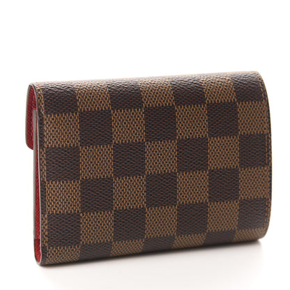 Louis Vuitton Damier Ebene Victorine Wallet Cherry 3 of 8