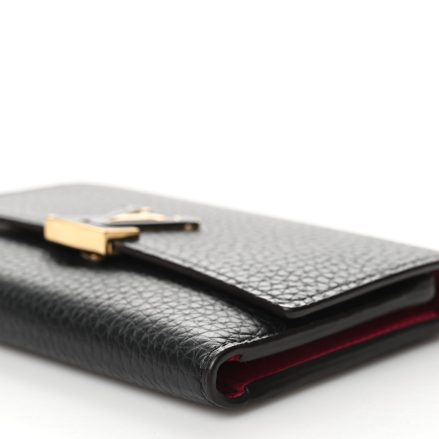 Taurillon Capucines Compact Wallet Black
