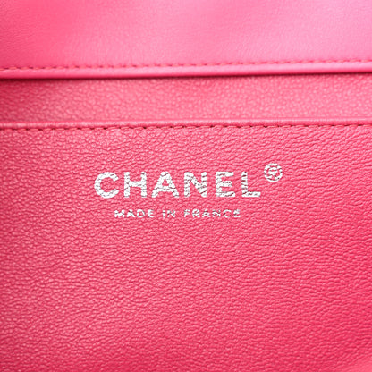 Chanel Patent Quilted Clutch with Chain Flap Fuchsia 6 of 11