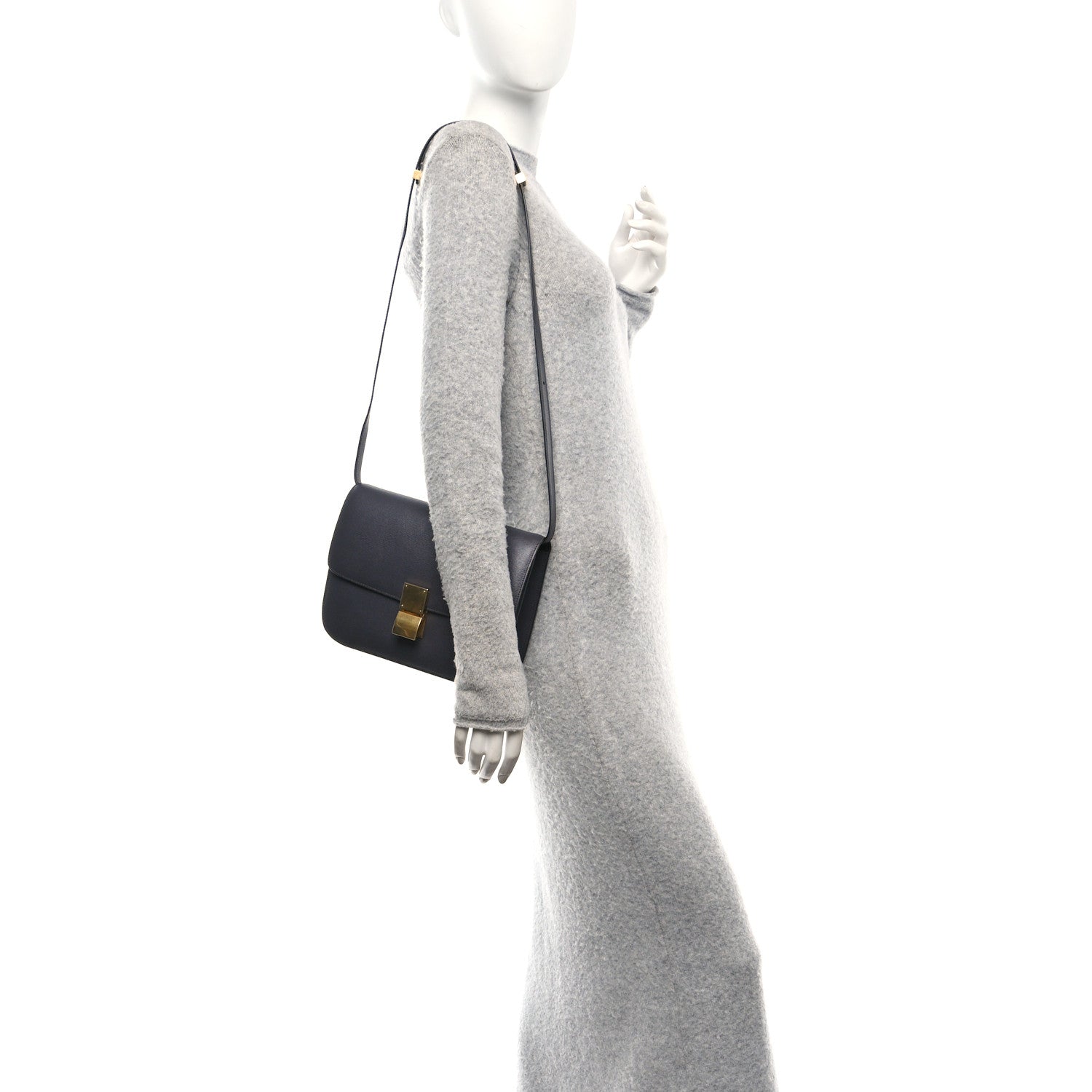 Celine Liege Calfskin Medium Classic Box Flap Bag Liquorice 2 of 11