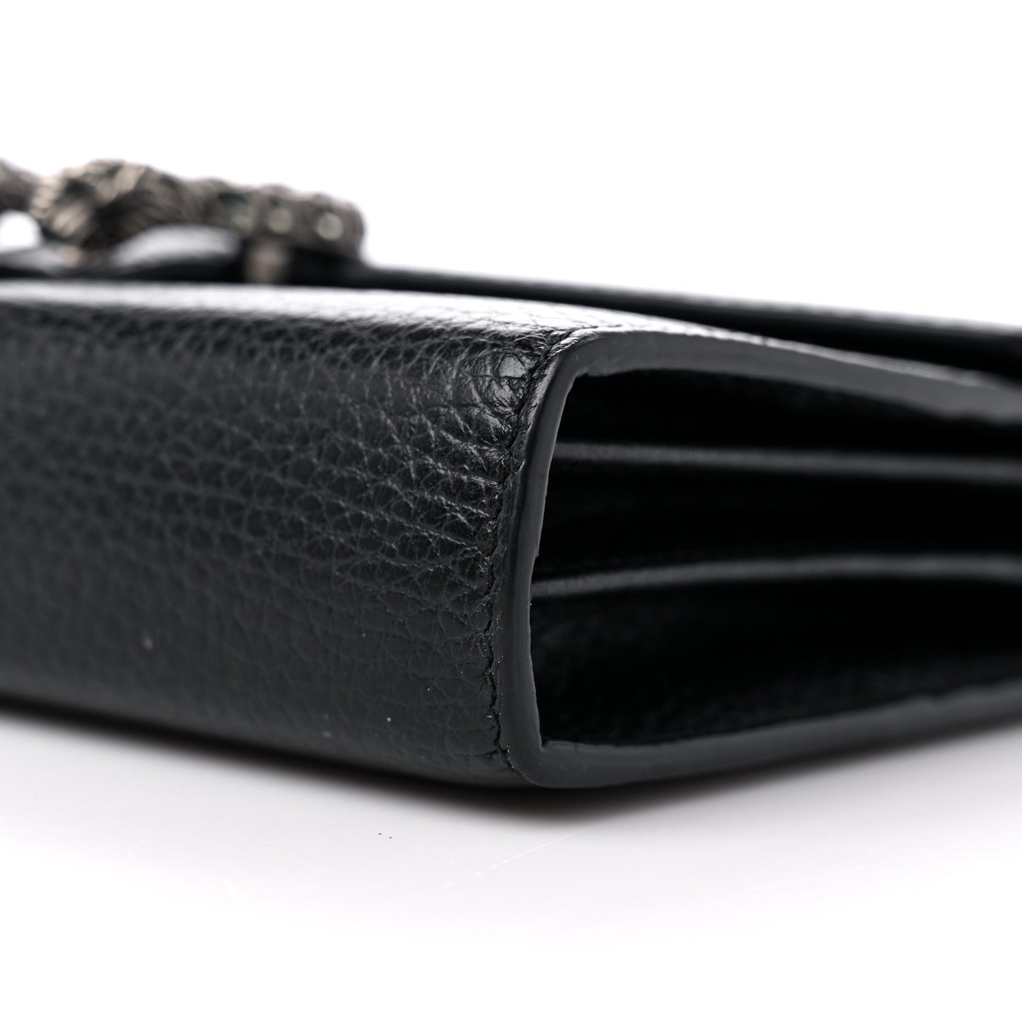 Calfskin Mini Dionysus Chain Wallet Black