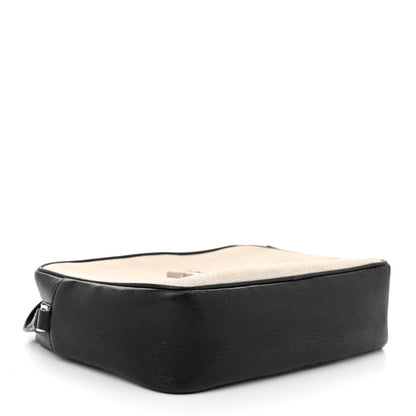 Saint Laurent Linen Canvas Monogram Lou Camera Bag Black 4 of 13