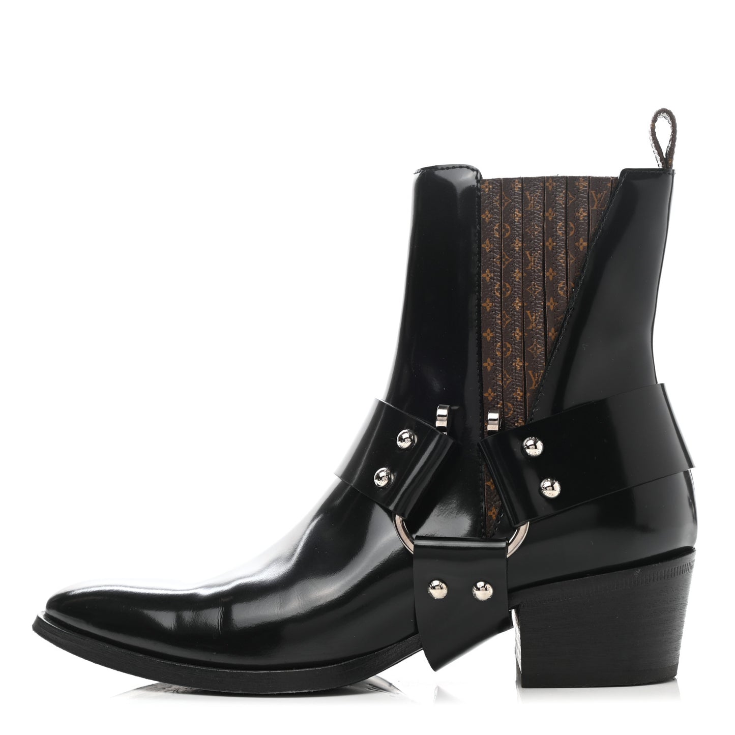 Calfskin Monogram Rhapsody Ankle Boots 37 Black