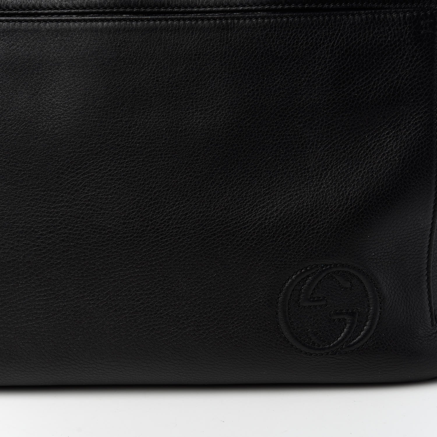 Gucci Calfskin Tote Black 10 of 10