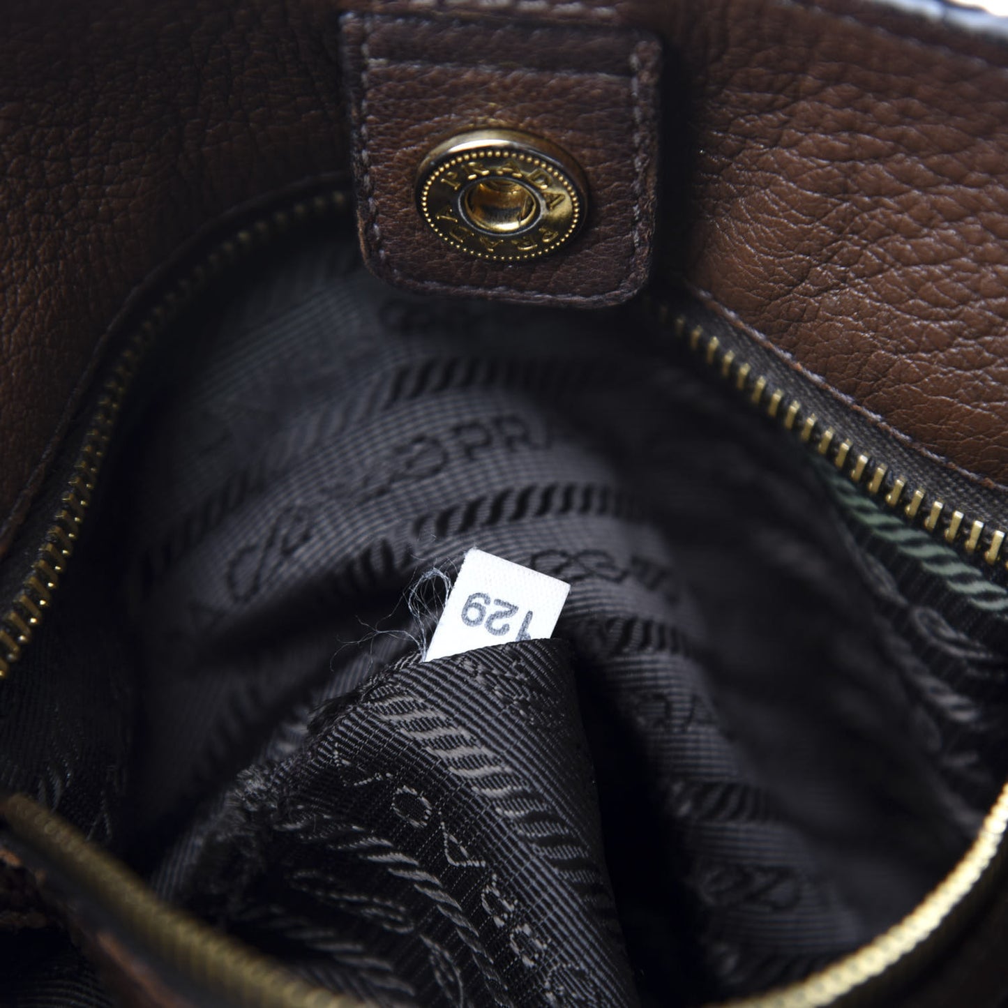 Vitello Daino Shoulder Bag Bruciato