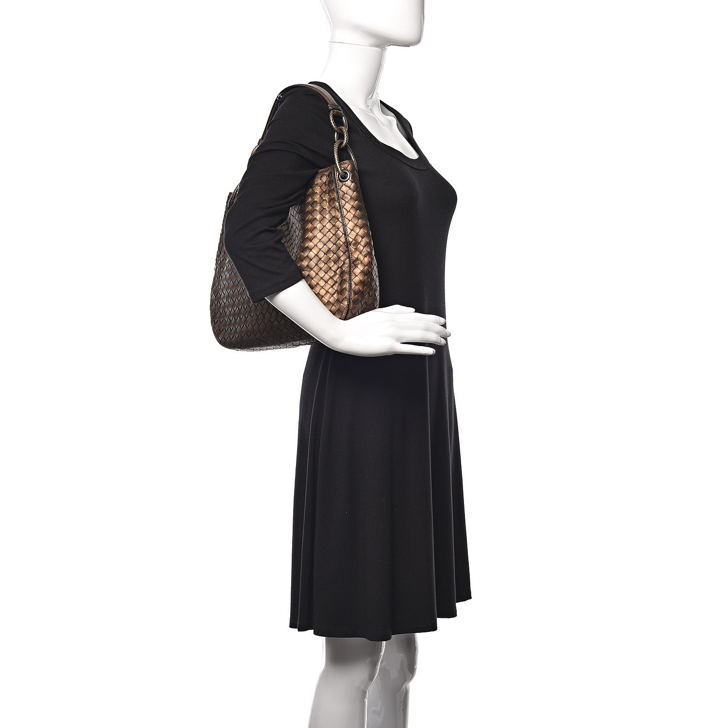 Bottega Veneta Nappa Intrecciato Small Loop Dark Bronze 2 of 9
