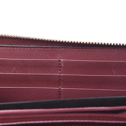 Gucci Shine Guccissima Margaux Calfskin Lovely Zip Around Wallet Tibet Red 7 of 14