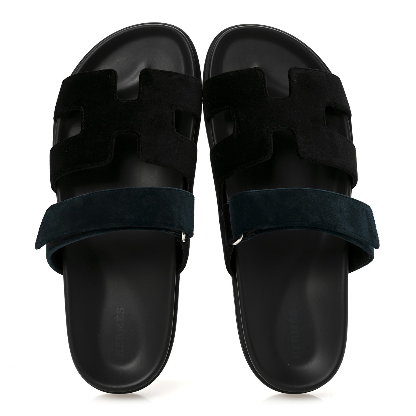 Velvet Womens Chypre Sandals 41 Black Vert Mousse