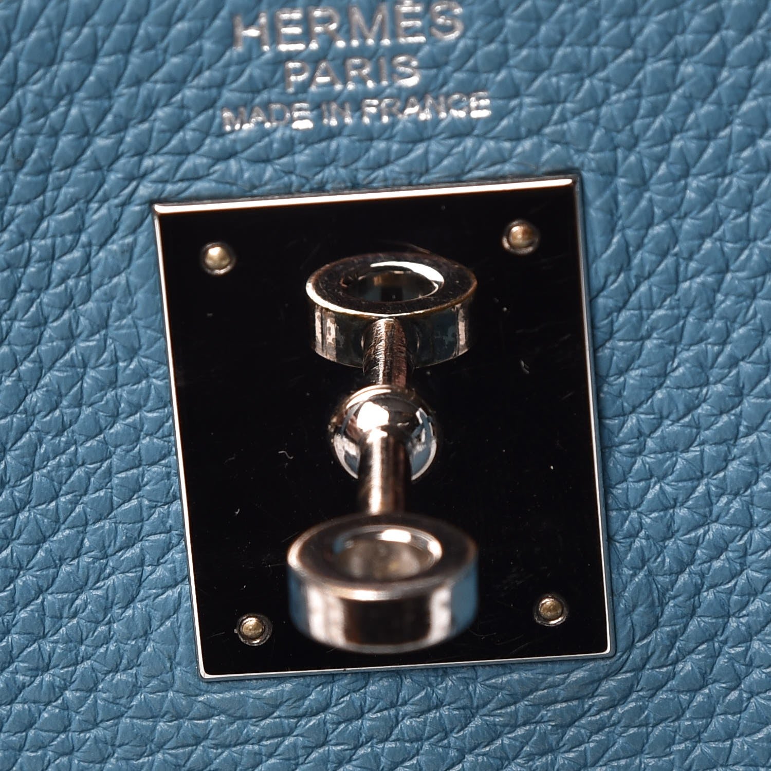 Hermes Togo Kelly Retourne 32 Blue Jean 8 of 16