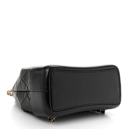 Chanel Aged Calfskin Quilted Small Gabrielle Backpack Black 4 of 10