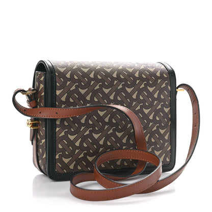 Burberry E-Canvas Monogram Small Grace Bag Bridle Brown 3 of 8
