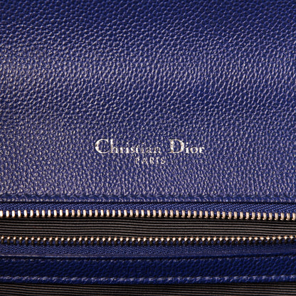 Christian Dior Grained Calfskin Medium Diorama Flap Bag Blue 9 of 11