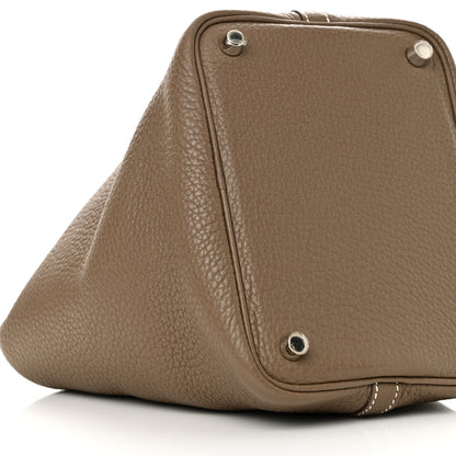 Hermes Taurillon Clemence Picotin Lock 18 PM Etoupe 9 of 12