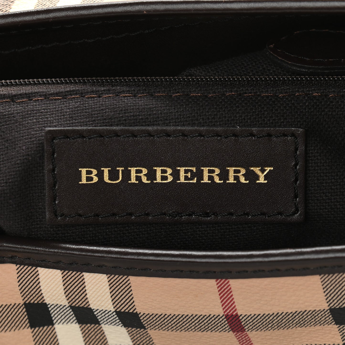 Haymarket Check Tote Chocolate