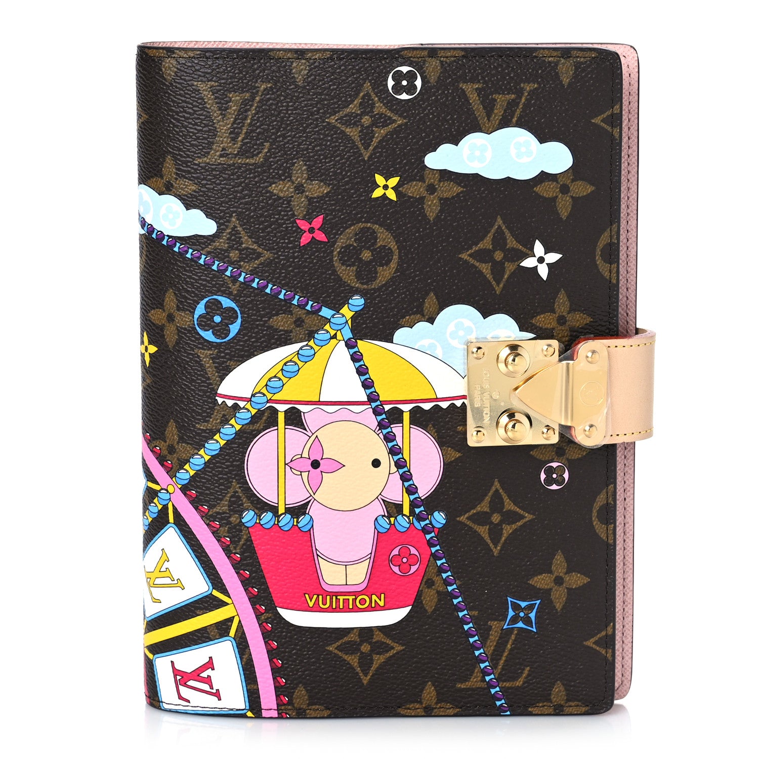 Louis Vuitton Monogram 2020 Christmas Animation Big Wheel Paul Notebook Cover 1 of 7