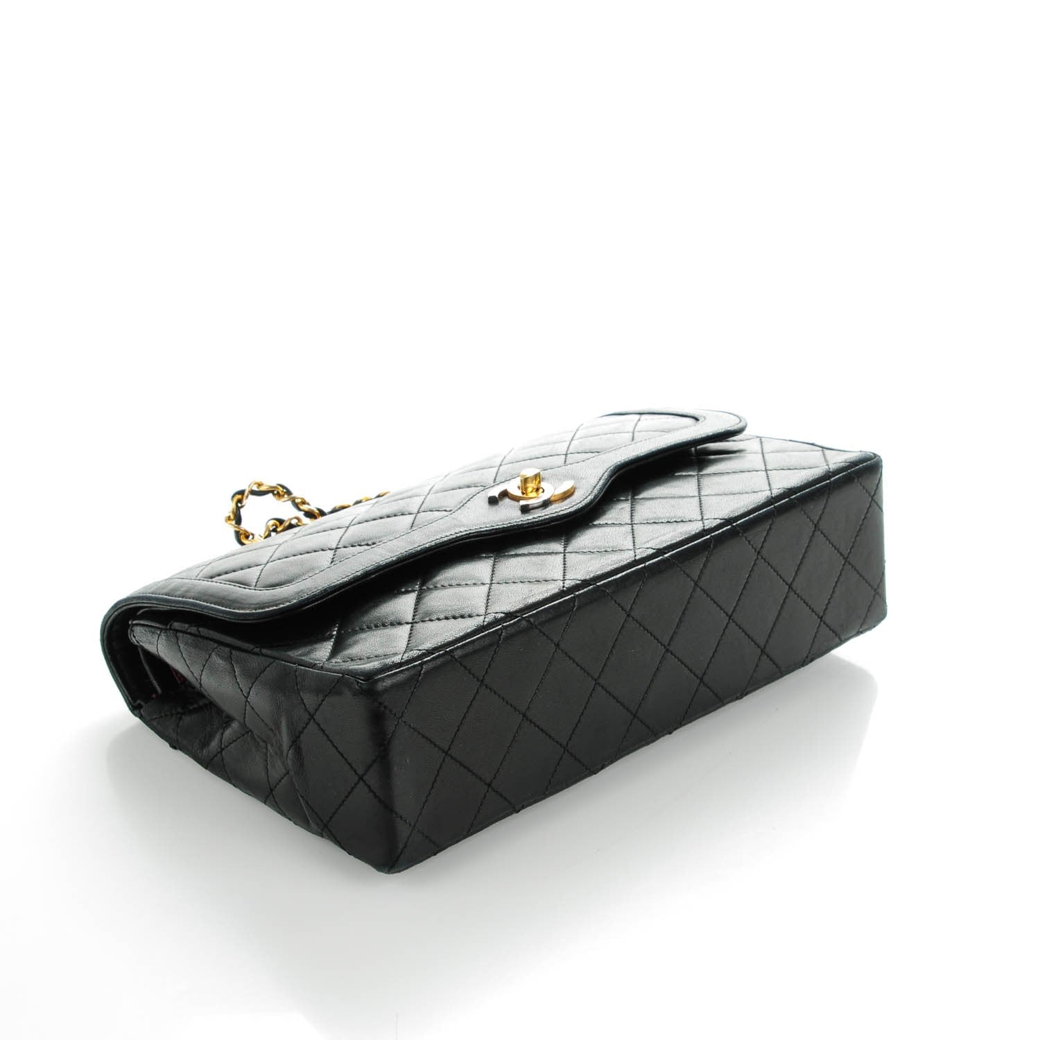 Chanel Lambskin Quilted Medium Double Flap Black 4 of 10