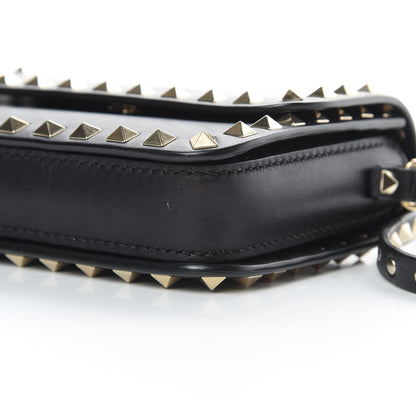Valentino Garavani Vitello Rockstud Flap Crossbody Bag Black 9 of 17
