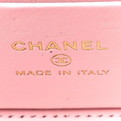 Chanel Caviar Quilted Small Vanity Case With Chain Light Pink 6 of 14