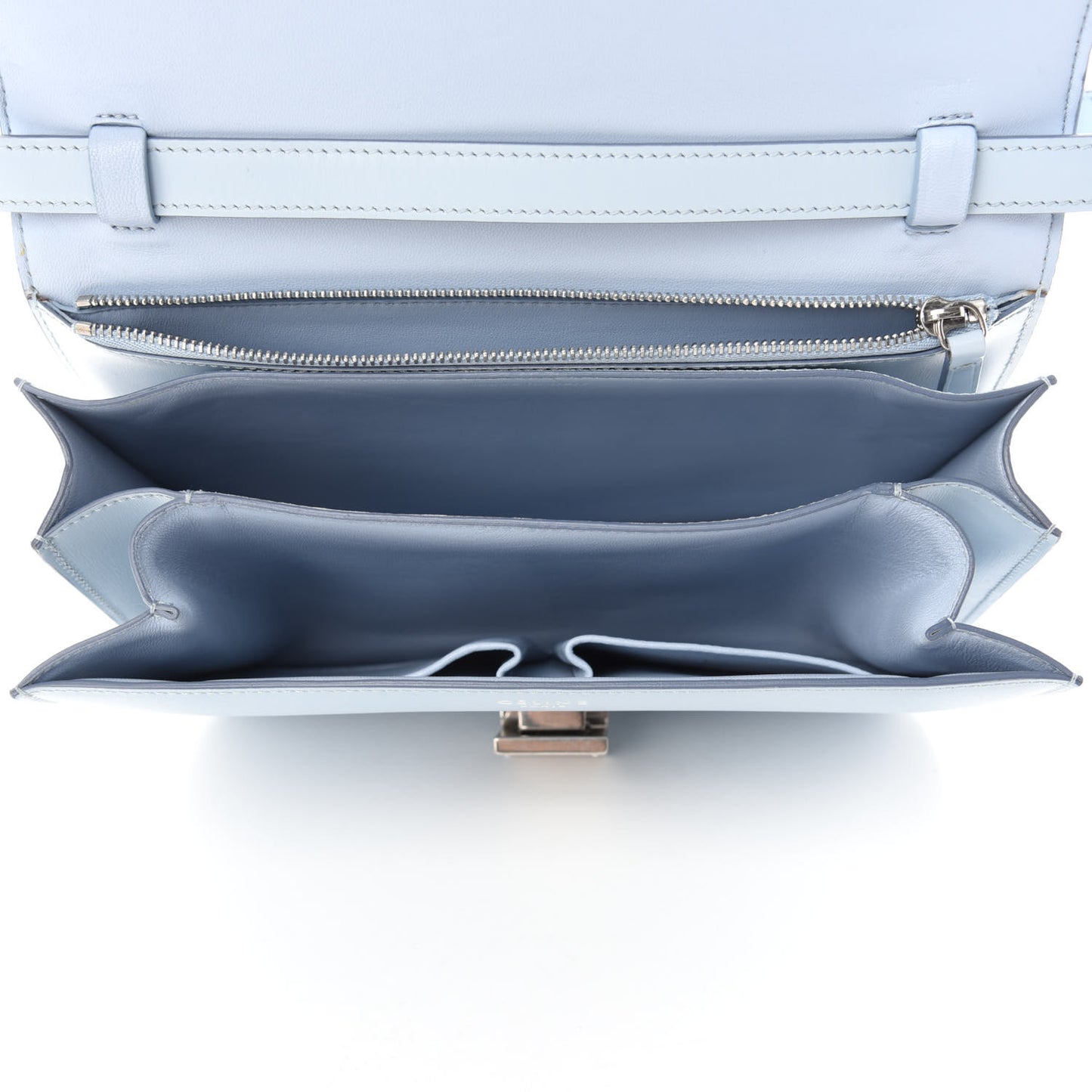 Box Calfskin Medium Classic Box Pale Blue