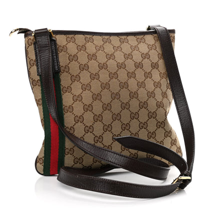 Gucci Monogram Web Jolicoeur Charms Messenger Dark Brown 3 of 11