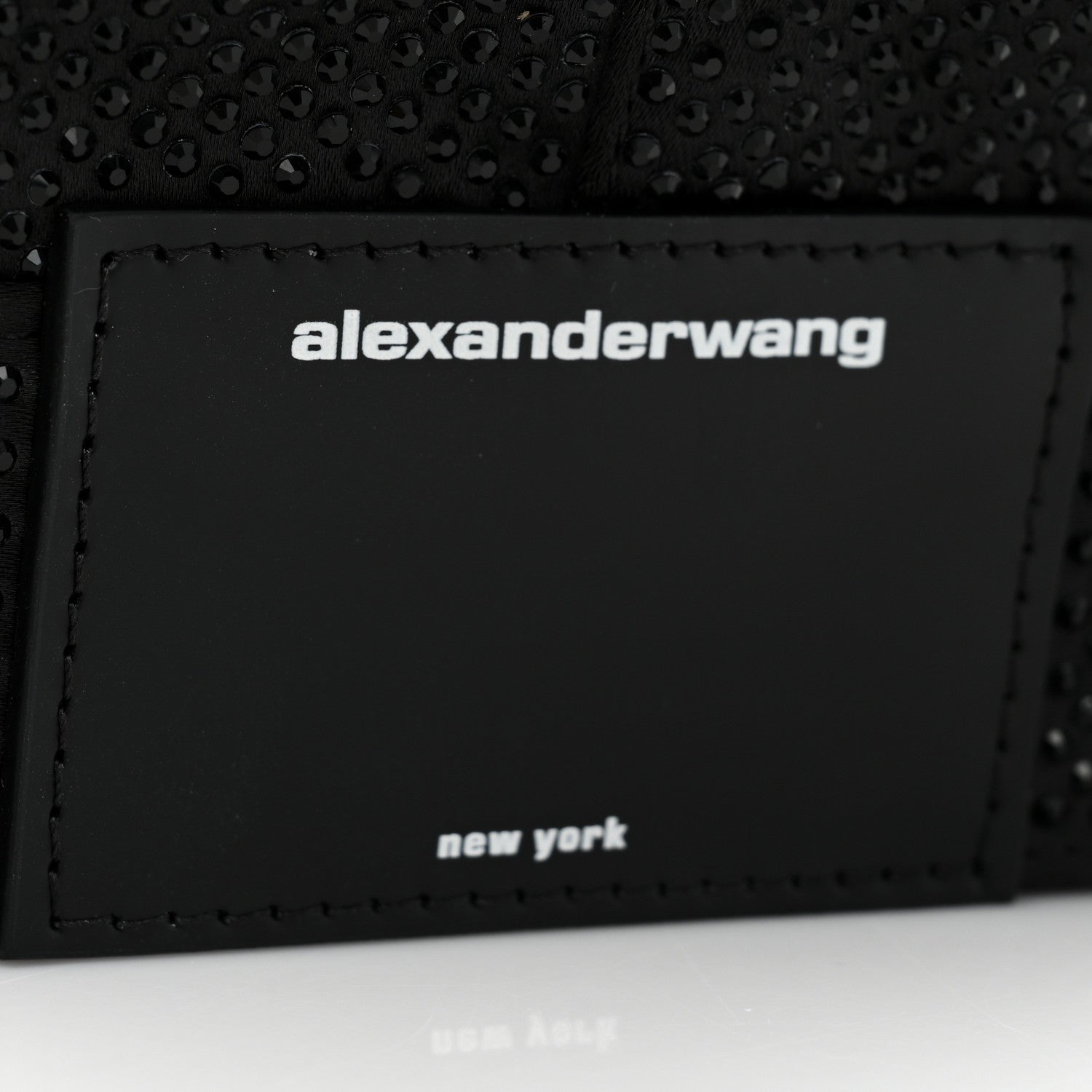 Alexander Wang Mesh Crystal Rhinestone 5 Pocket Mini Hobo Black 6 of 8