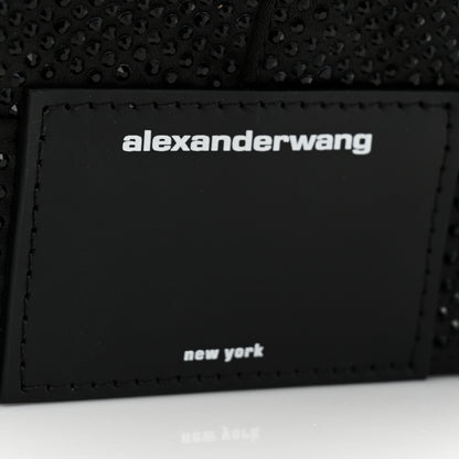 Alexander Wang Mesh Crystal Rhinestone 5 Pocket Mini Hobo Black 6 of 8