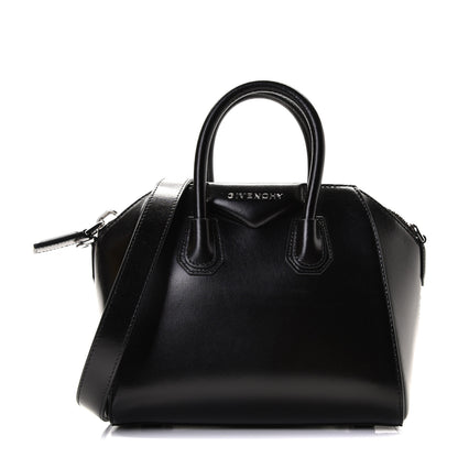Givenchy Shiny Lord Calfskin Mini Antigona Black 1 of 8