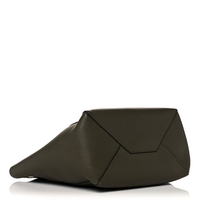 Celine Soft Grained Calfskin Small Belt Cabas Phantom Army Green 4 of 16
